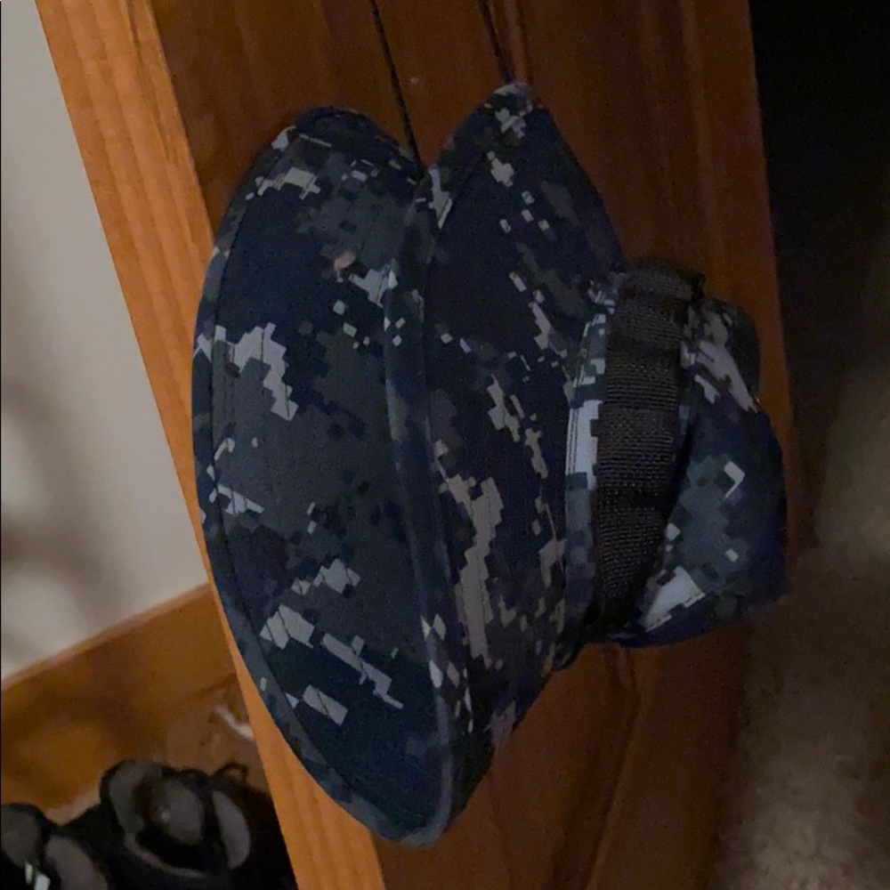 Blue digital camo bucket hat never worn